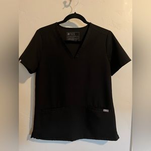 Figs black small Casma 3 pocket scrub top